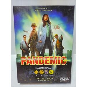 Pandemic Board Game Z-Man Games Cooperative Strategy Blue Complete
